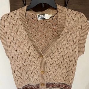 Keneth Too! V Neck Knit button up Sweater